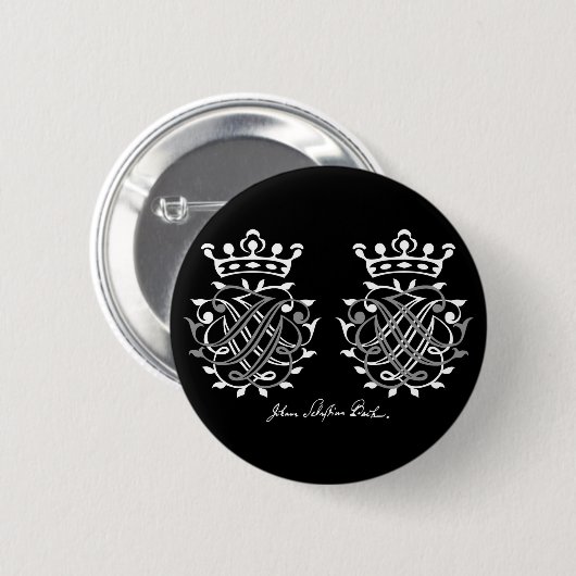 Johann Sebastian Bach Siegel Ronde Button 5,7 Cm (Voorkant /achterkant)