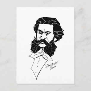 Johann Strauss Jr. Briefkaart