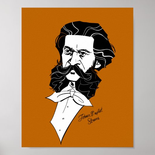 Johann Strauss Jr. Poster (Voorkant)