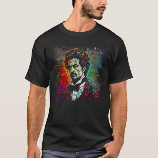 Johann Strauss Music Composer Piano T-shirt (Voorkant)