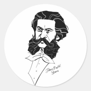 Johann Strauss Ronde Sticker