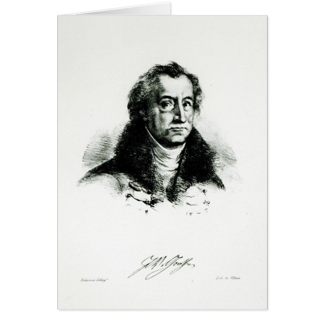 Johann Wolfgang Goethe gravé par Delacroix (Devant)