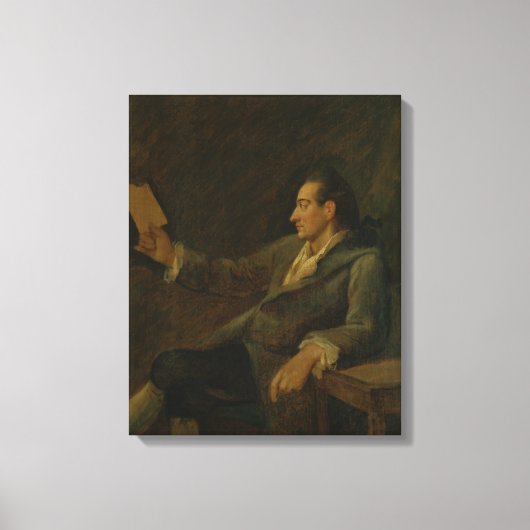 Johann Wolfgang von Goethe, 1775 Canvas Afdruk (Voorkant)