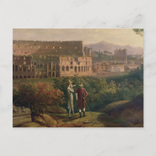 Johann Wolfgang von Goethe die een bezoek brengt a Briefkaart