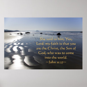 Johannes 11:27 poster