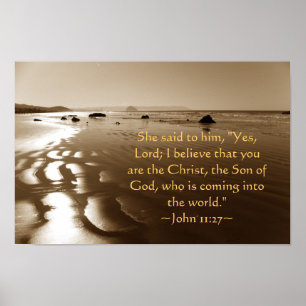 Johannes 11:27 poster