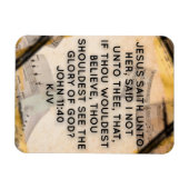 Johannes 11:40 KJV Bijbelvers Magneet (Horizontaal)