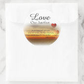 Johannes 13:34-35 Liefde elkaar stickers (Tas)