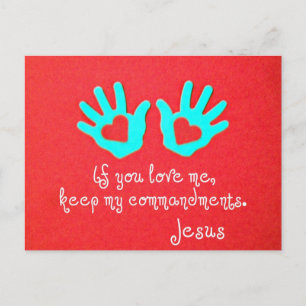 Johannes 14:15 briefkaart