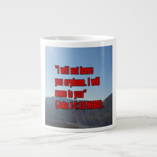 Johannes 14:18 WEBU Mug Extra Grote Beker
