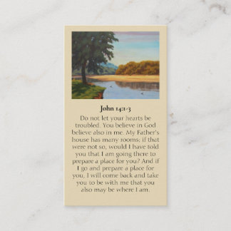 Johannes 14:1-3: Levenssympathiekaart Visitekaartje