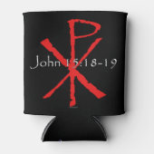 Johannes 15:18-19 blikjeskoeler (Voorkant)