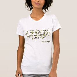 Johannes 15:18 KJV Bijbel Schrift Verse Vrouwen T-shirt