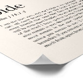 Johannes 15:1-5 Ik ben de ware wijnstok, Blijf in  Poster (Hoek)