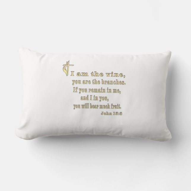 Johannes 15:5  kussen (Voorkant)