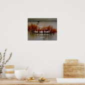 Johannes 16:33 Ik heb Overwonnen Bijbelvers Christ Poster (Keuken)