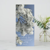 Johannes 3:16 Aangepaste tekst | Sneeuw Natuur ori (Staand voorkant)