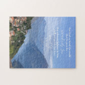Johannes 3:16 Aangepaste tekst | Zwitserse Alpen O Legpuzzel (Horizontaal)