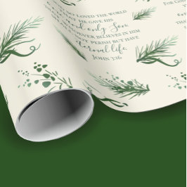 Johannes 3:16 Bijbelse aangepaste moderne wijze Ke Cadeaupapier