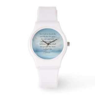 Johannes 3:16 Bijbelvers Afbeelding Horloge