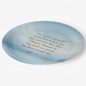 Johannes 3:16 Bijbelvers Afbeelding Papieren Bordje (Gekanteld)