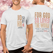 Johannes 3:16 Bijbelvers Tri-Blend Shirt