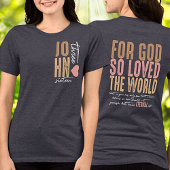 Johannes 3:16 Bijbelvers Tri-Blend Shirt