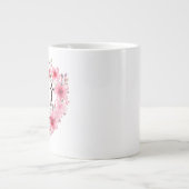 Johannes 3:16 Bloemhart Bijbelvers Extra Grote Beker (Voorkant)