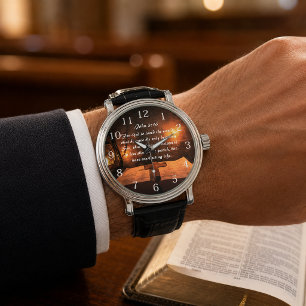 Johannes 3:16 God hield zo veel van de wereld gloe Horloge