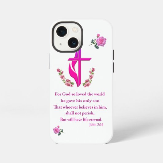 Johannes 3:16 iPhone hoesje (Achterkant)
