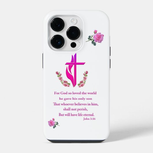 Johannes 3:16 iPhone hoesje (Achterkant)