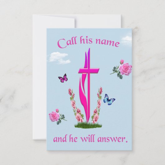 Johannes 3:16 kaart (Voorkant)