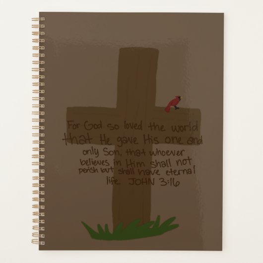 Johannes 3:16 Spiraal Planner (Voorkant)