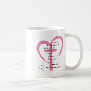 Johannes 3:16 Want God had de wereld zo lief, Vale Koffiemok