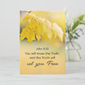 Johannes 8:32 Waarheid zal u gratis bijbel platte  (Staand voorkant)