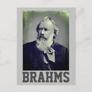 Johannes Brahms (1889) Briefkaart