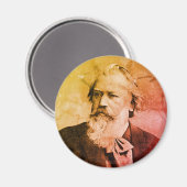 Johannes Brahms (1889) Magnet Magneet (Voorkant / Achterkant)
