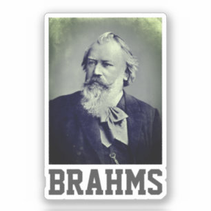 Johannes Brahms (1889) Sticker