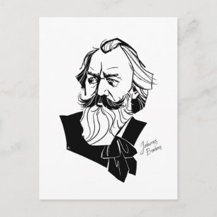 Johannes Brahms Briefkaart