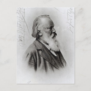 Johannes Brahms Briefkaart