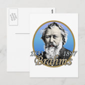 Johannes Brahms Briefkaart (Voorkant / Achterkant)