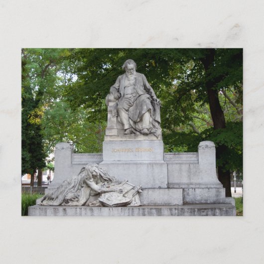 Johannes Brahms Briefkaart (Voorkant)