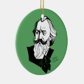 Johannes Brahms Keramisch Ornament (Rechts)