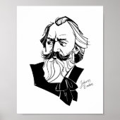 Johannes Brahms Poster (Voorkant)