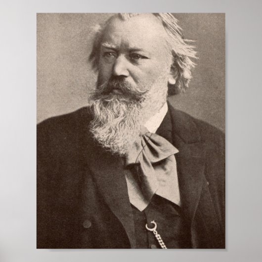 Johannes Brahms Poster (Voorkant)