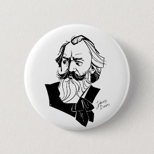 Johannes Brahms Ronde Button 5,7 Cm