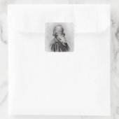 Johannes Brahms Vierkante Sticker (Tas)
