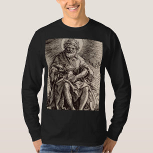 Johannes de Doper die het Lam vasthoudt T-shirt