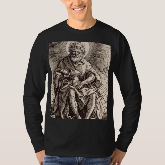 Johannes de Doper die het Lam vasthoudt T-shirt (Voorkant)