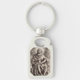 Johannes de Doper met het Lam Sleutelhanger